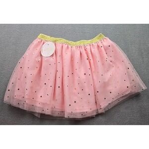 Sweet Wink Girls 6-8Y Pink Blush Tutu Skirt Gold Stars Tulle NWT